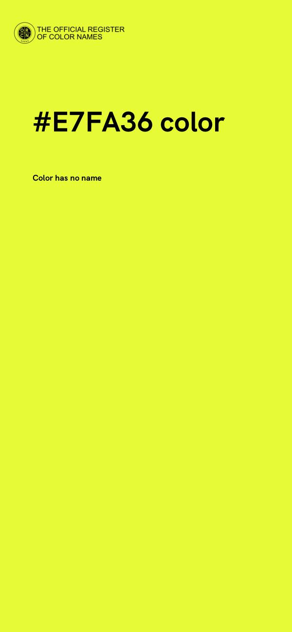 #E7FA36 color image
