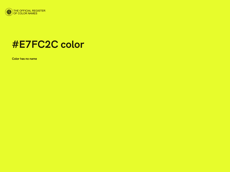 #E7FC2C color image