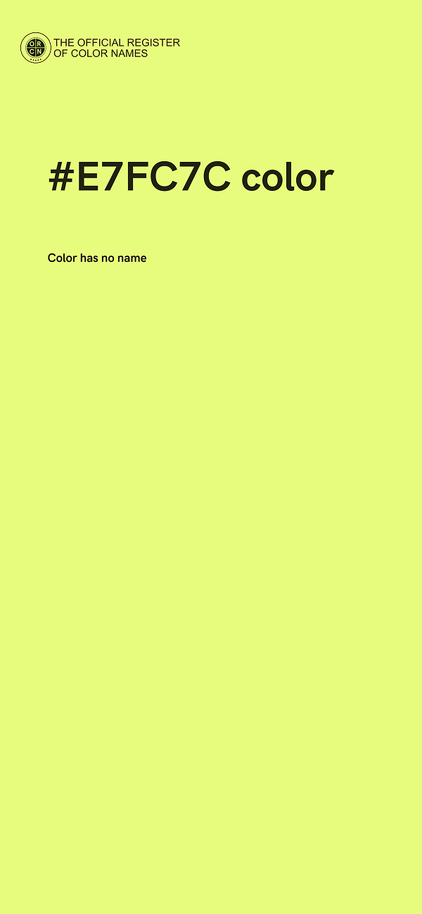 #E7FC7C color image