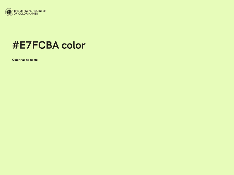 #E7FCBA color image