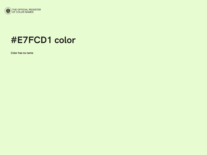 #E7FCD1 color image