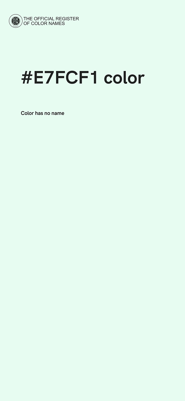 #E7FCF1 color image