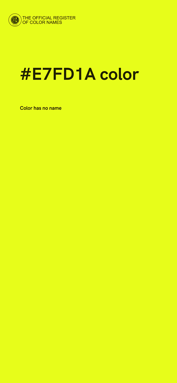 #E7FD1A color image