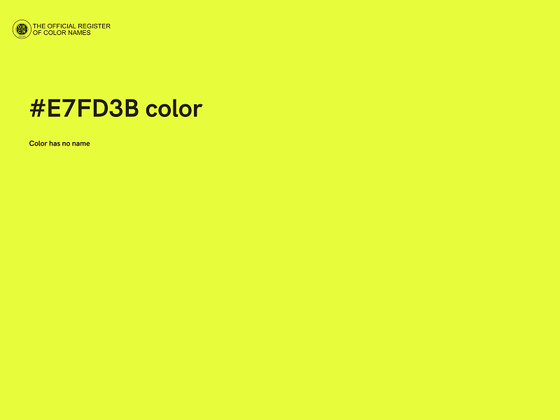 #E7FD3B color image