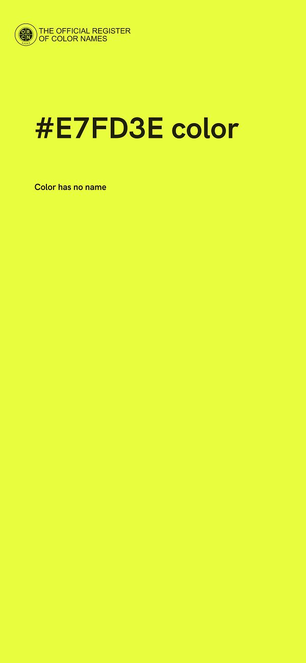 #E7FD3E color image