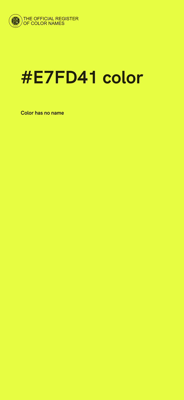 #E7FD41 color image