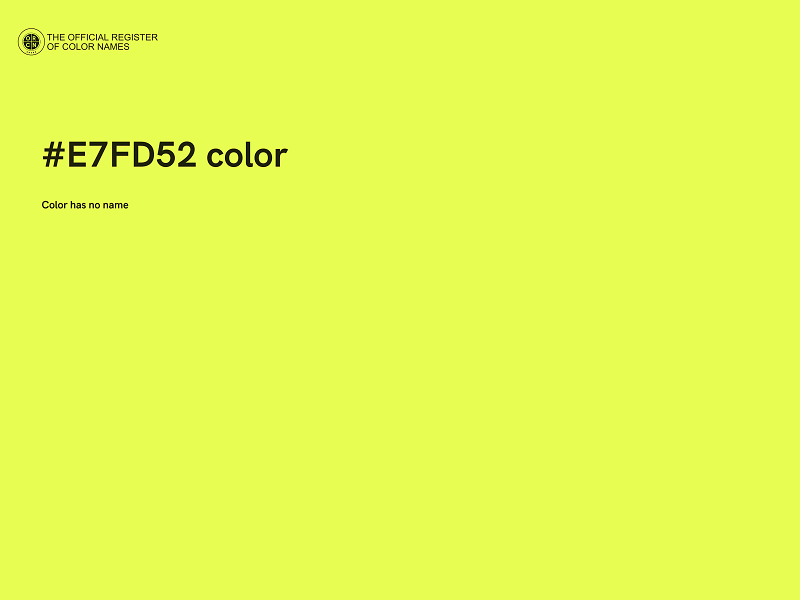 #E7FD52 color image