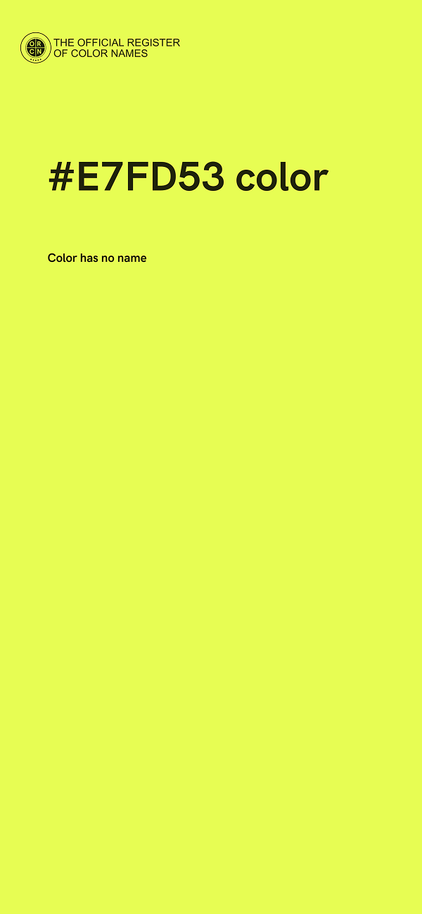 #E7FD53 color image