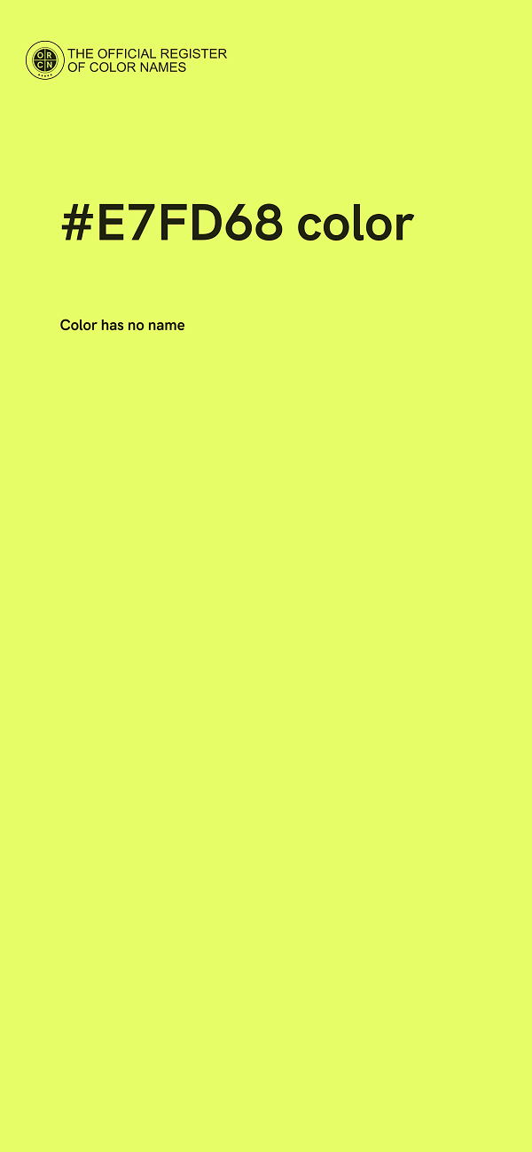 #E7FD68 color image