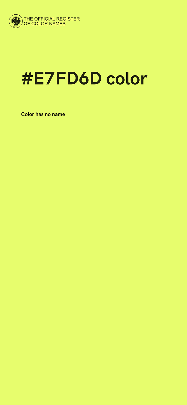 #E7FD6D color image