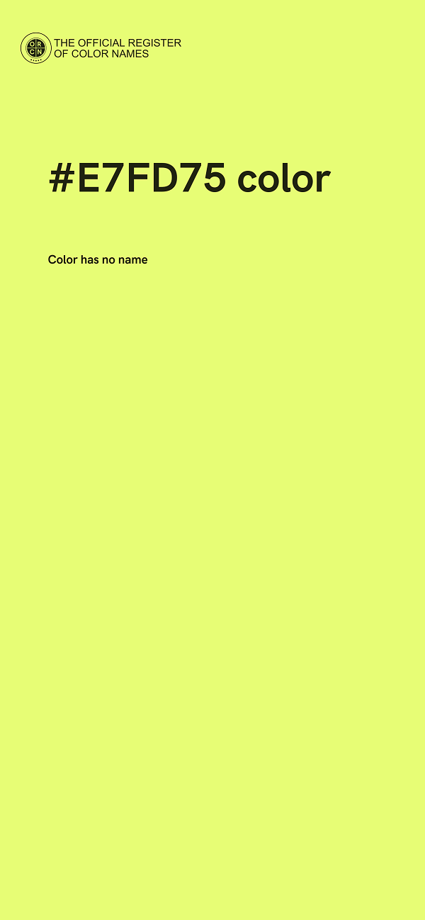 #E7FD75 color image