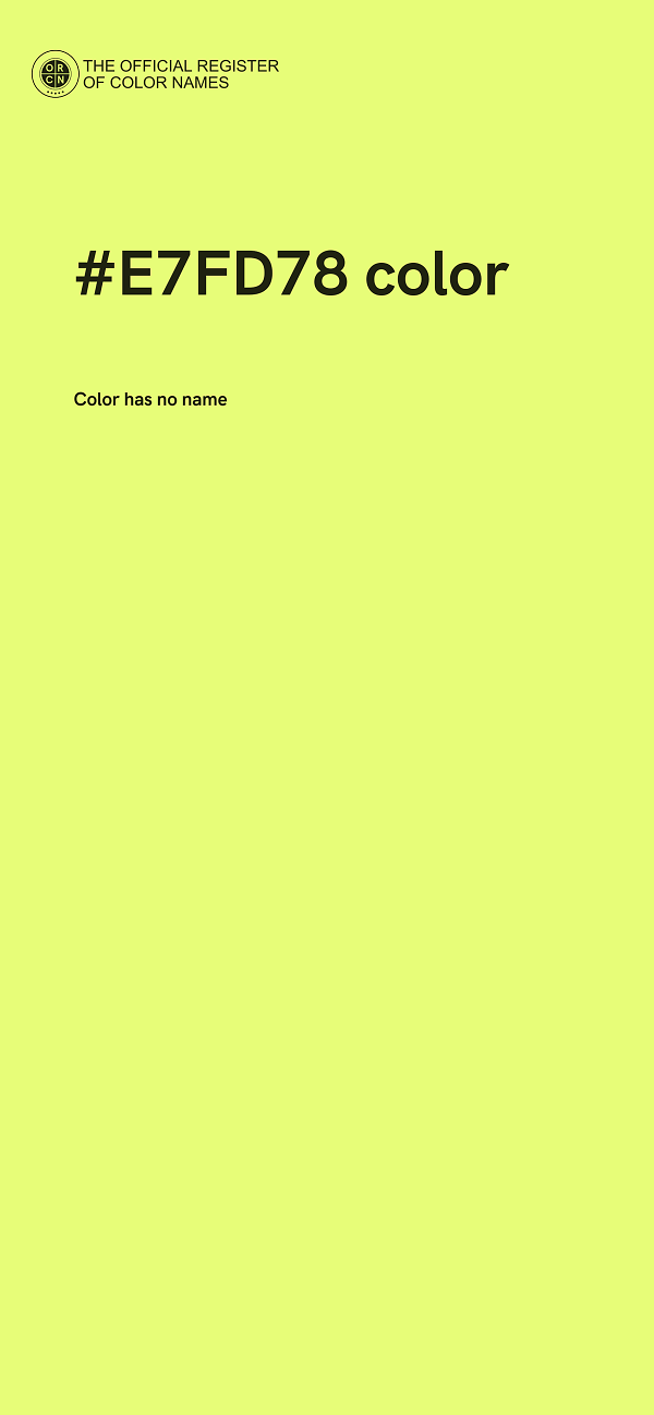 #E7FD78 color image