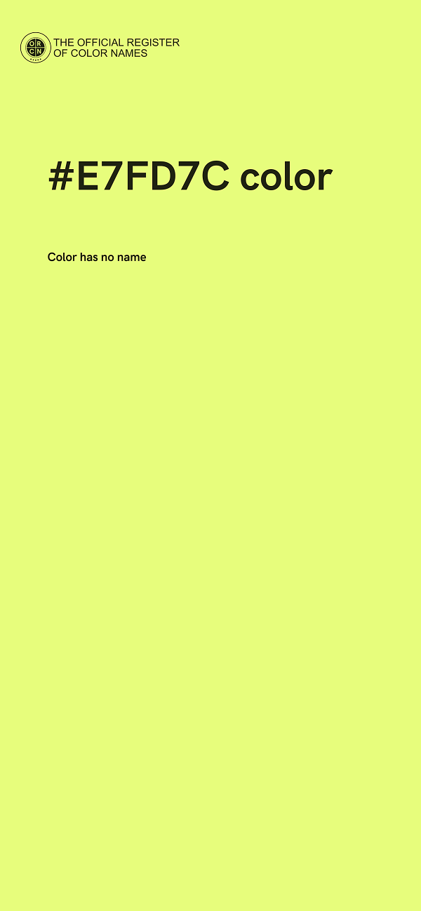 #E7FD7C color image