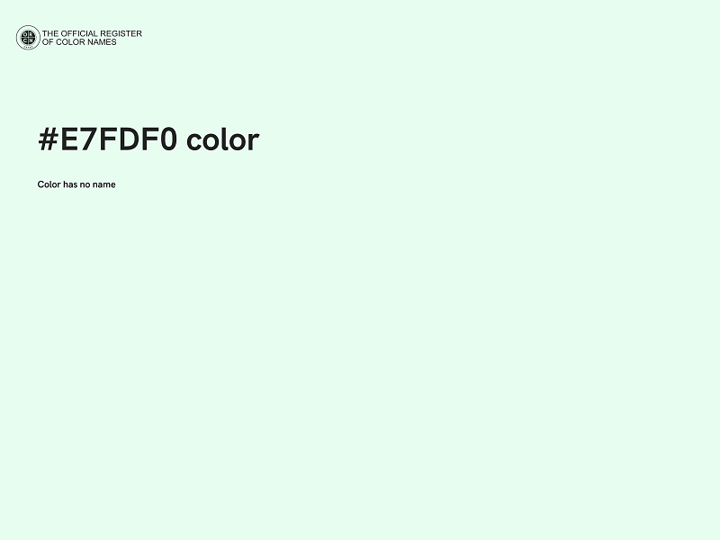 #E7FDF0 color image