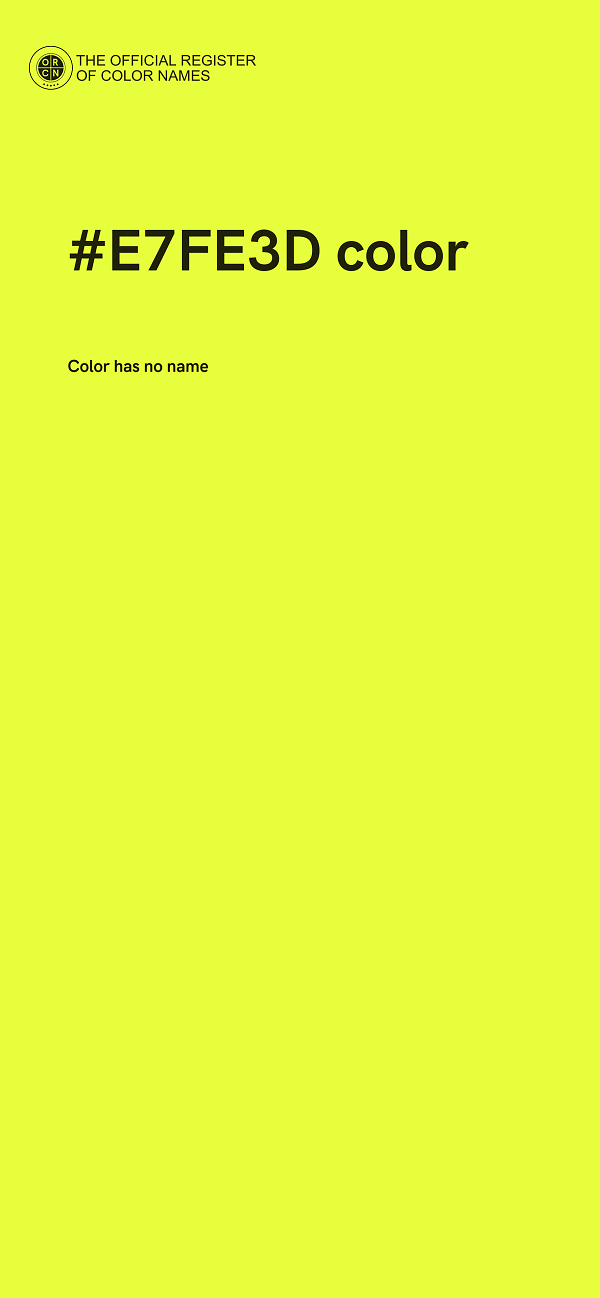 #E7FE3D color image
