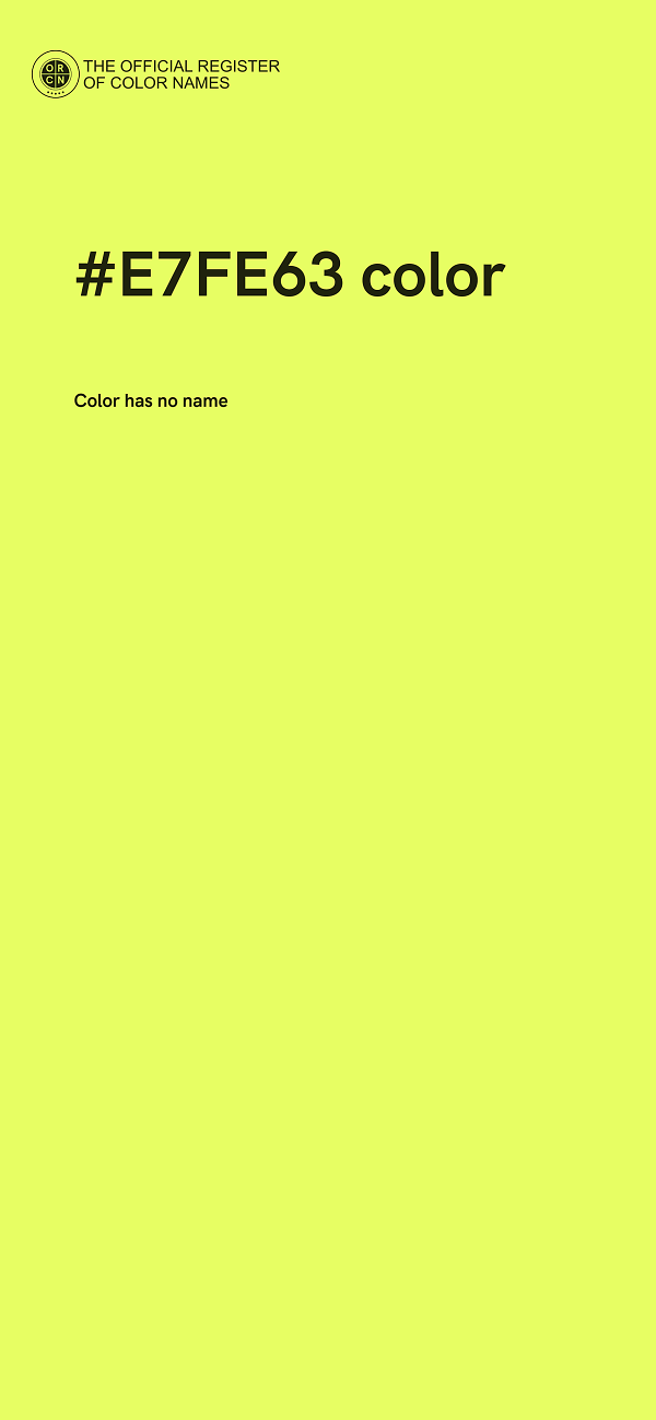 #E7FE63 color image