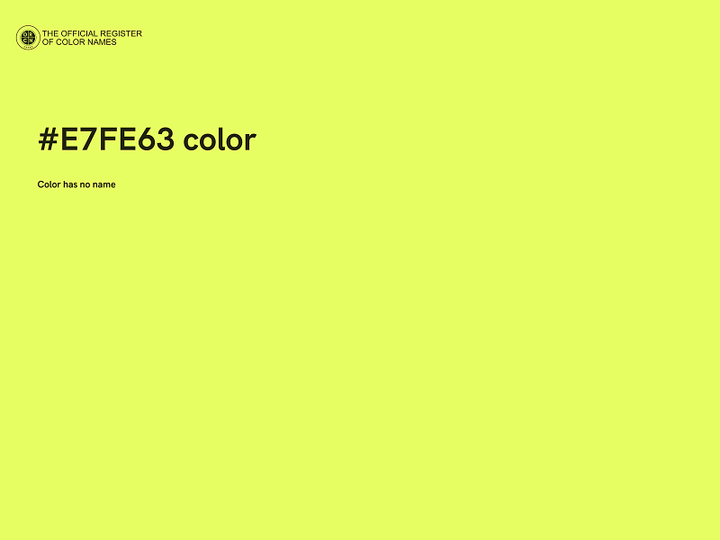 #E7FE63 color image