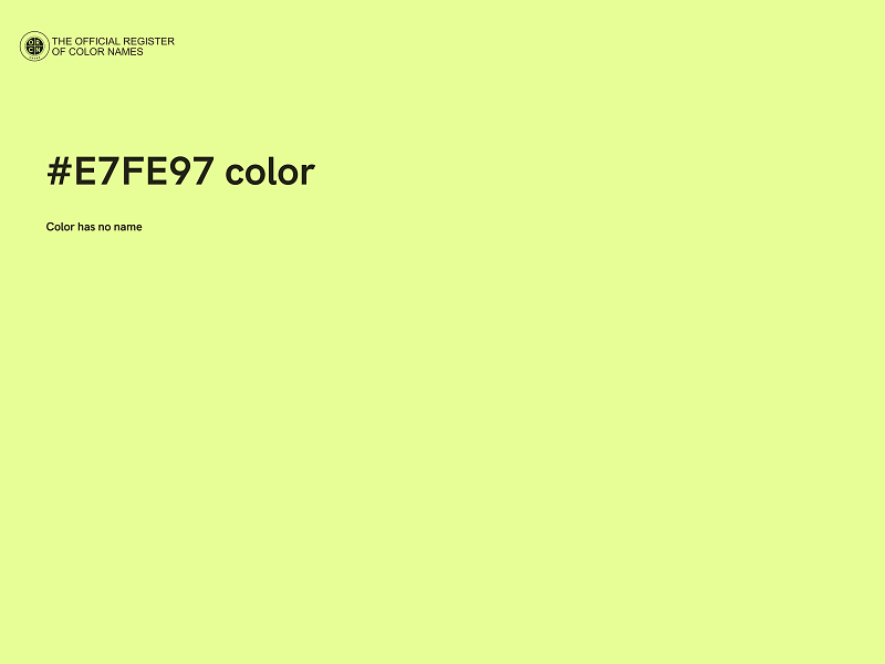 #E7FE97 color image