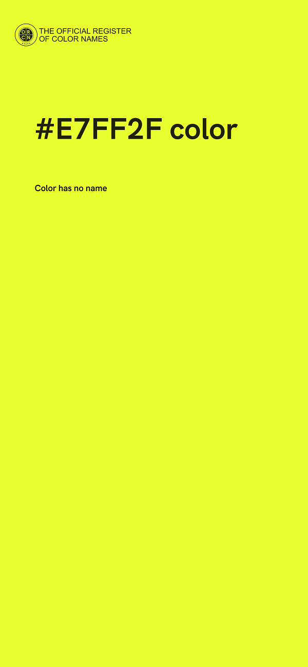 #E7FF2F color image