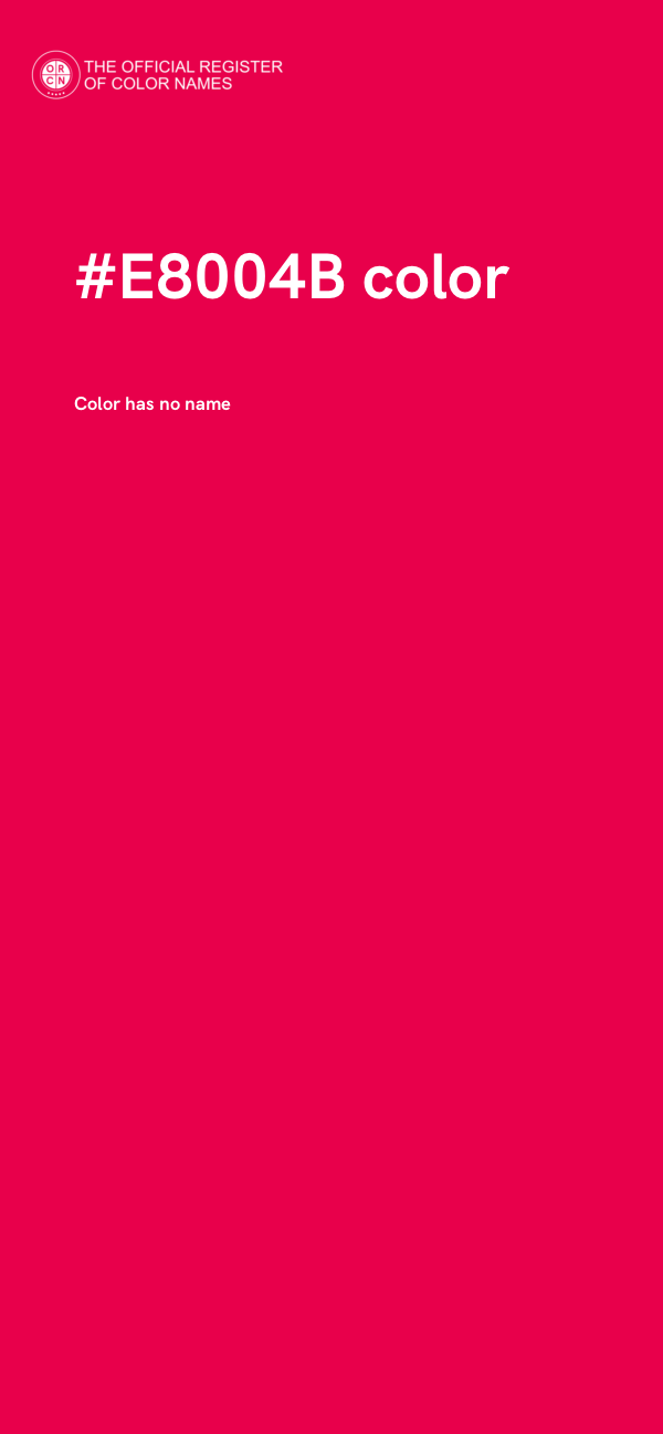 #E8004B color image
