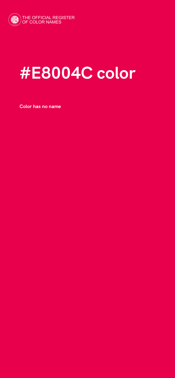 #E8004C color image