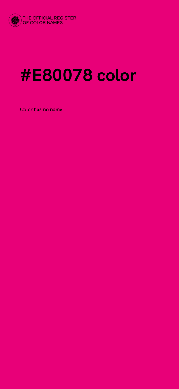 #E80078 color image