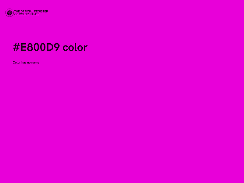 #E800D9 color image