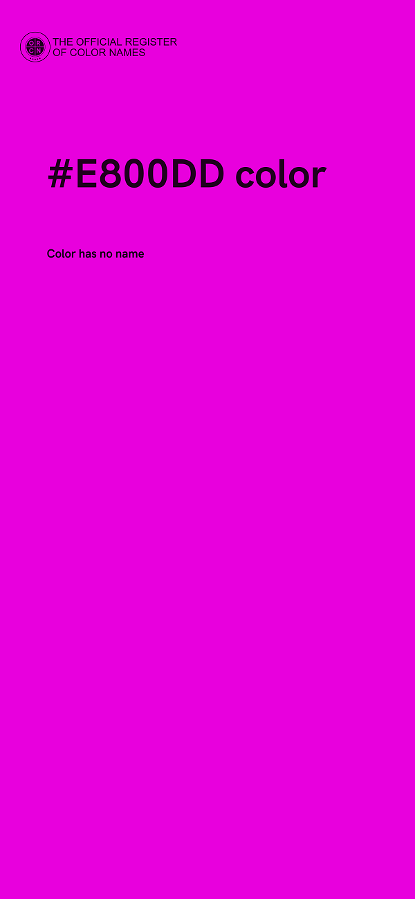 #E800DD color image
