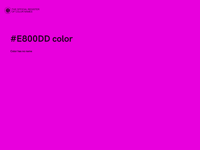 #E800DD color image