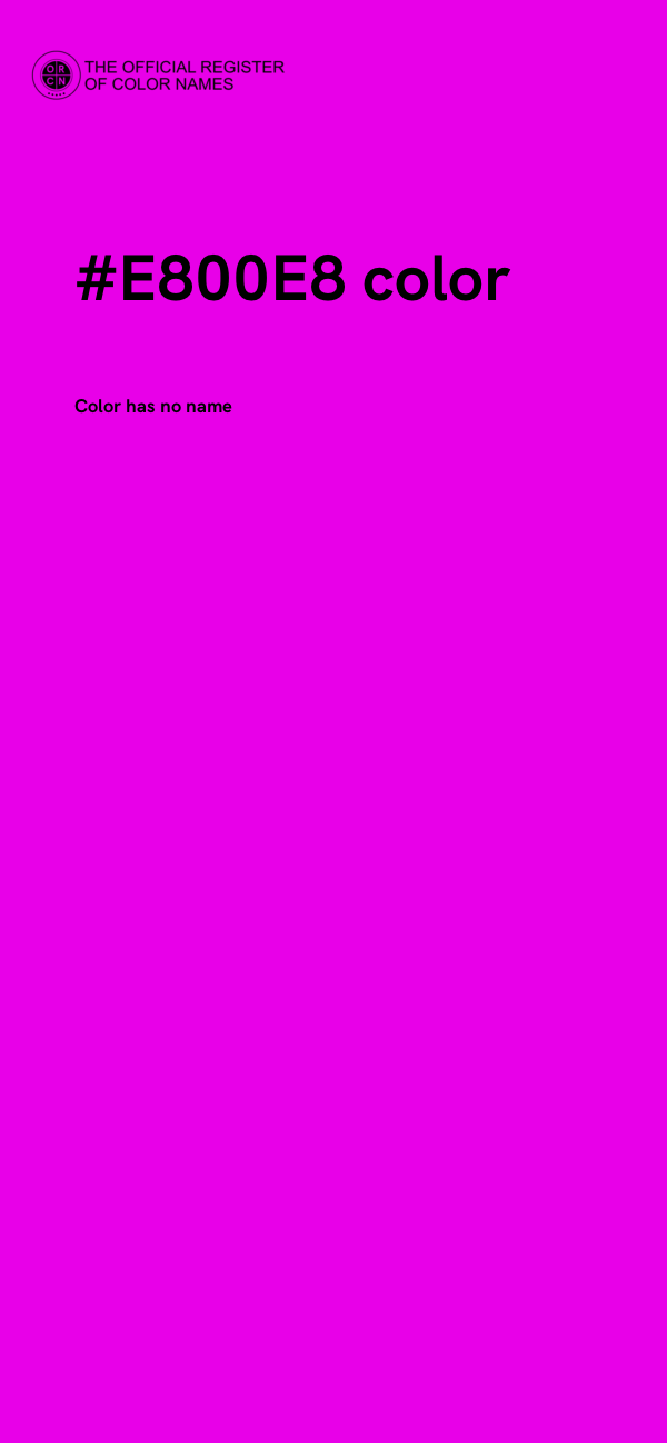#E800E8 color image