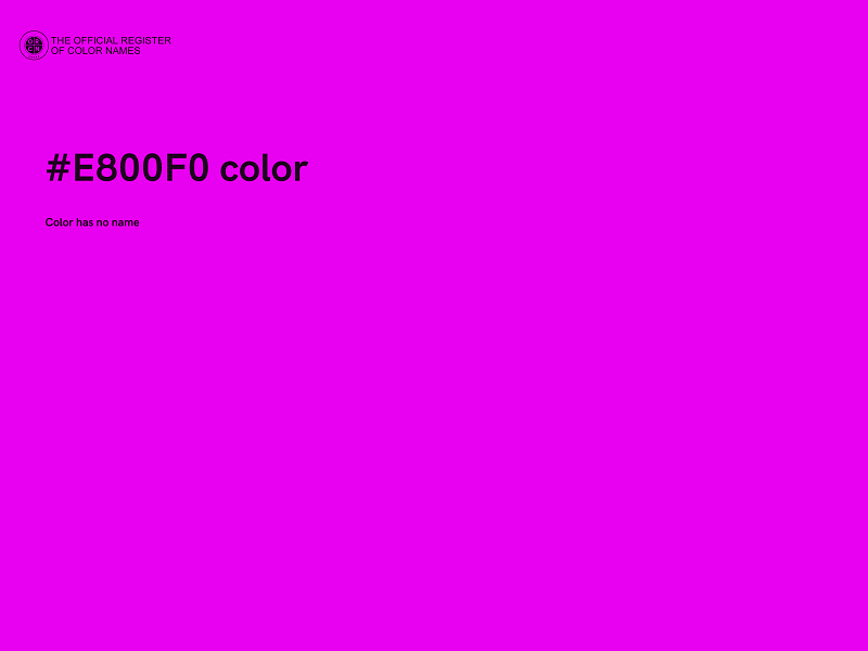 #E800F0 color image