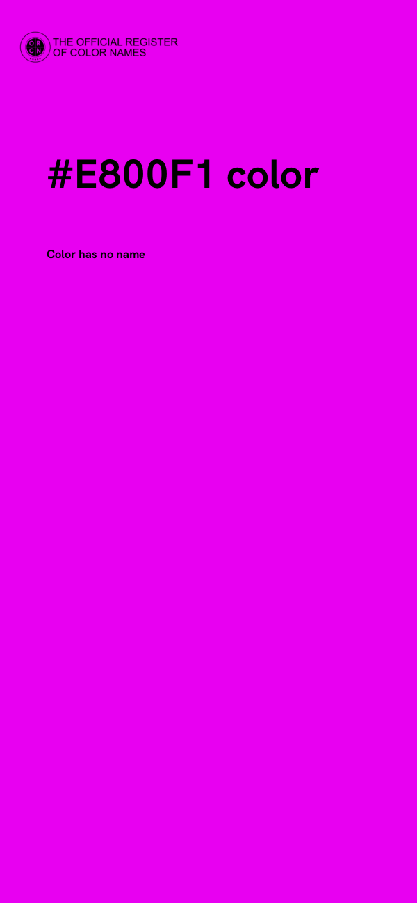 #E800F1 color image