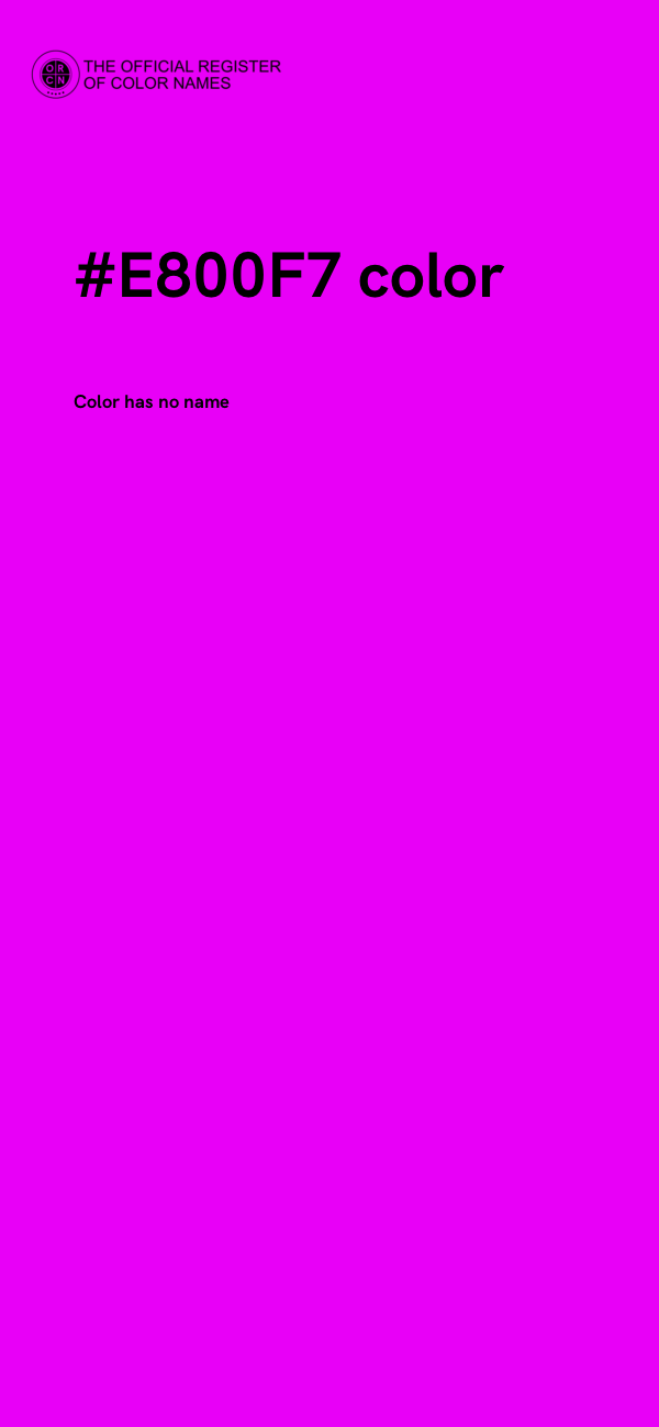 #E800F7 color image