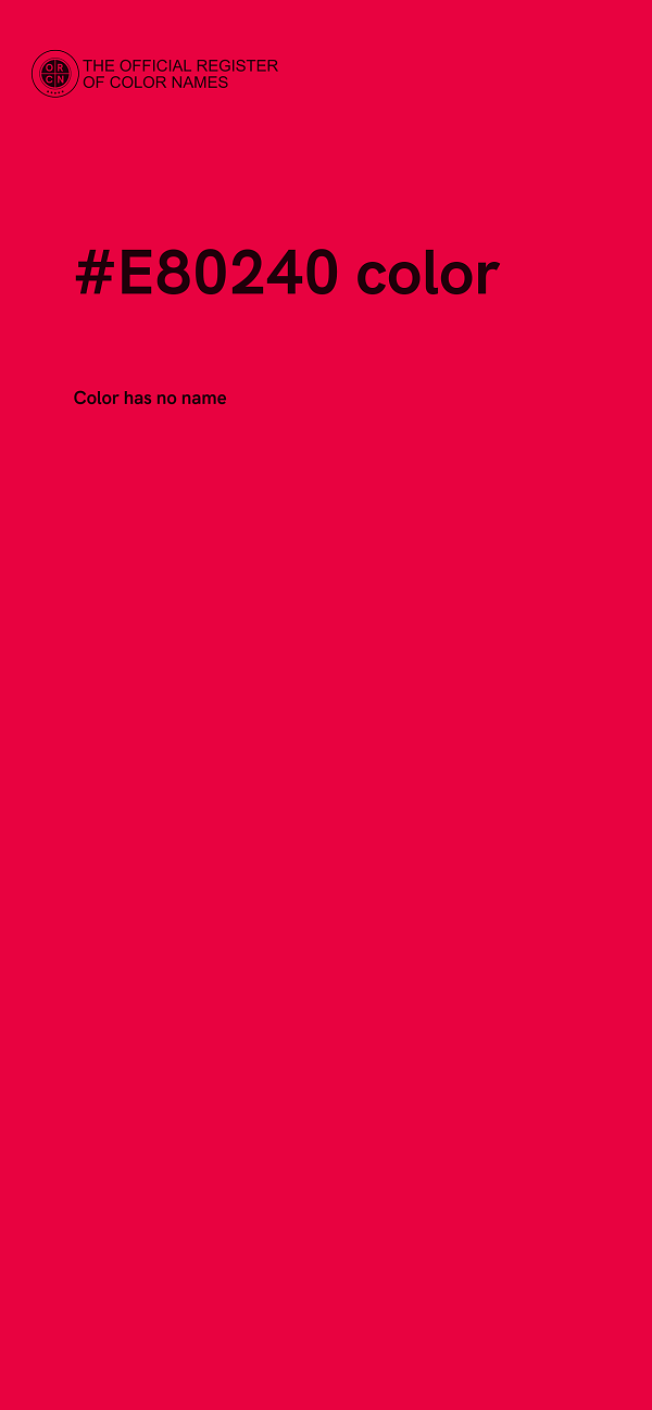 #E80240 color image