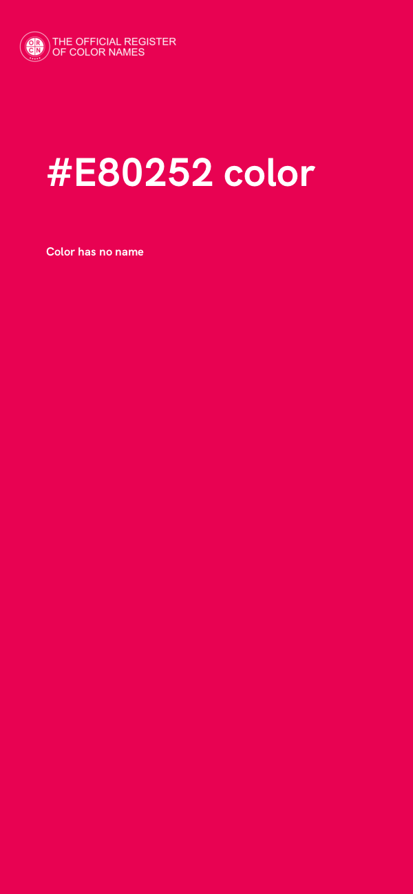 #E80252 color image