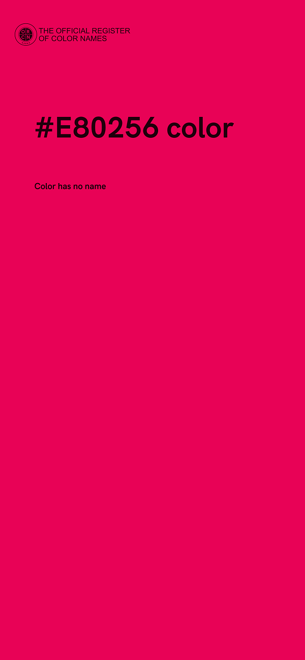 #E80256 color image
