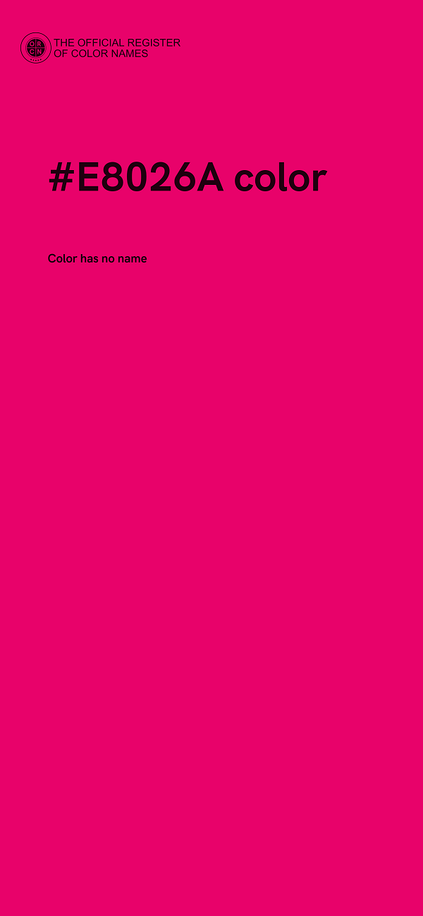 #E8026A color image