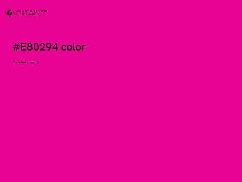 #E80294 color image