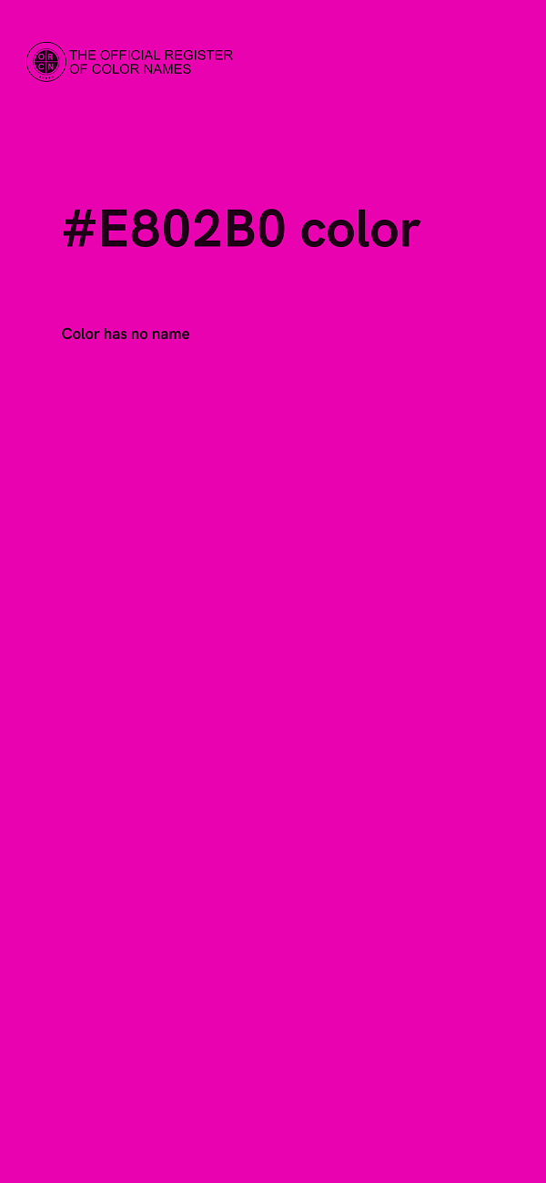 #E802B0 color image