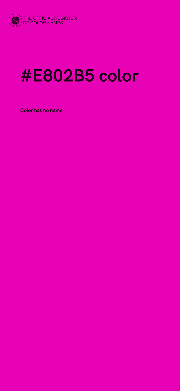 #E802B5 color image