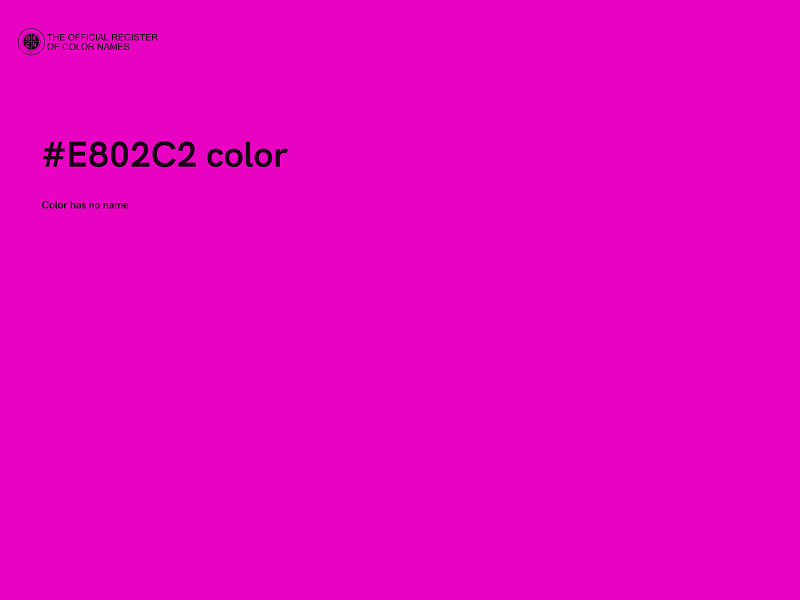 #E802C2 color image