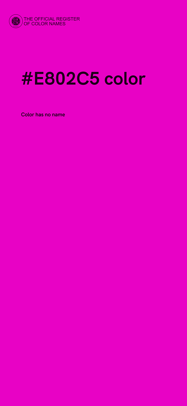 #E802C5 color image