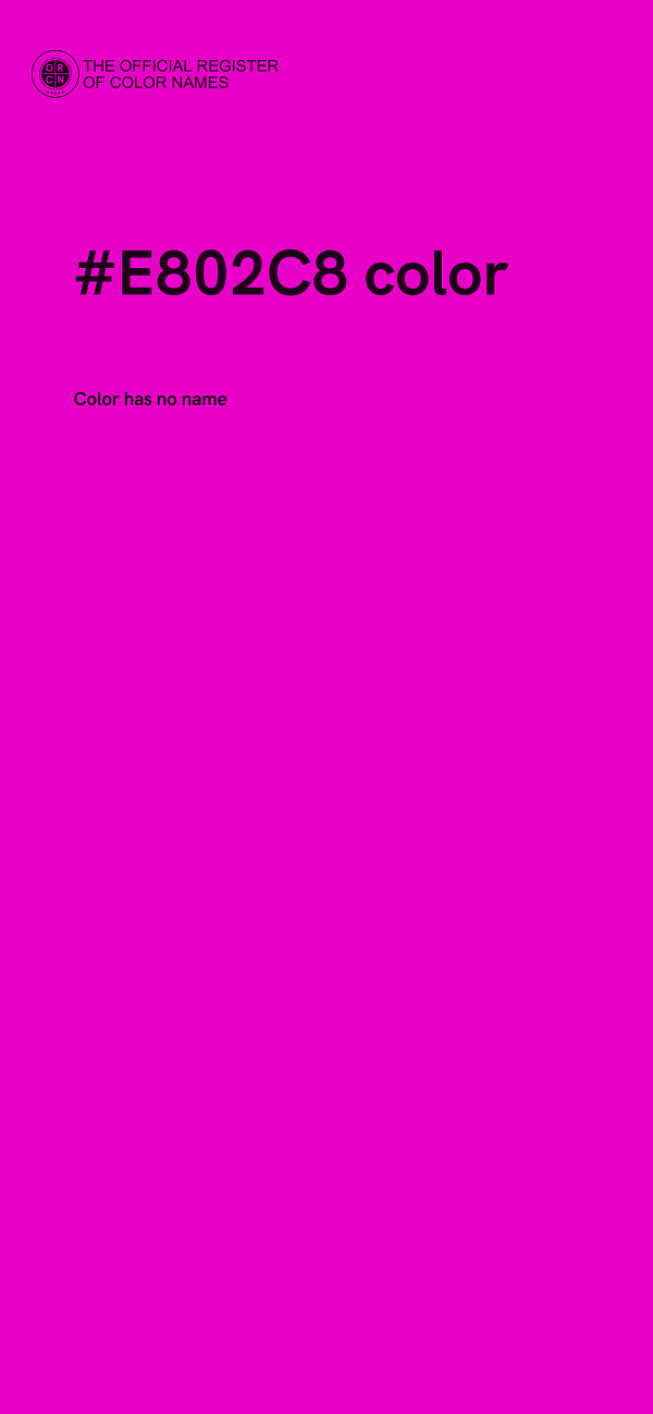 #E802C8 color image