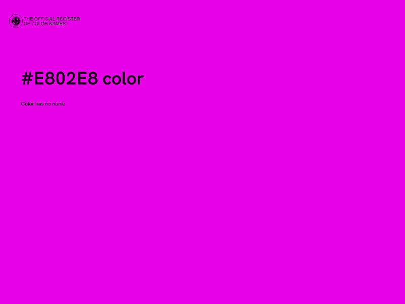 #E802E8 color image