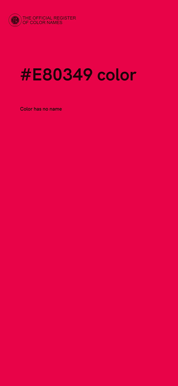 #E80349 color image