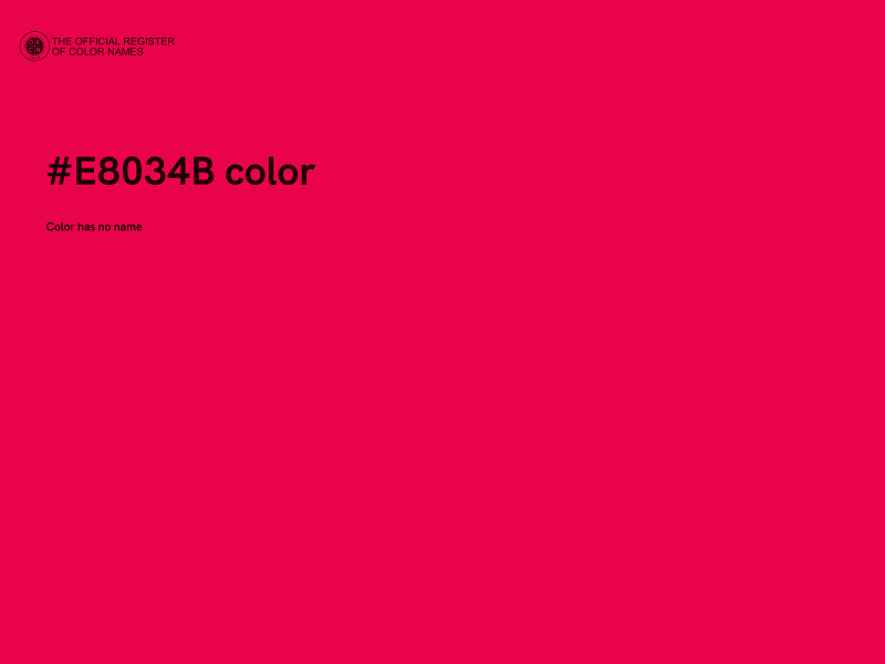 #E8034B color image