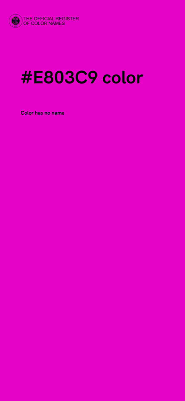 #E803C9 color image
