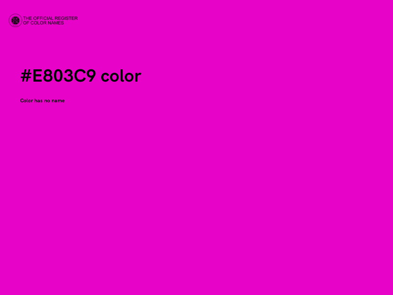 #E803C9 color image
