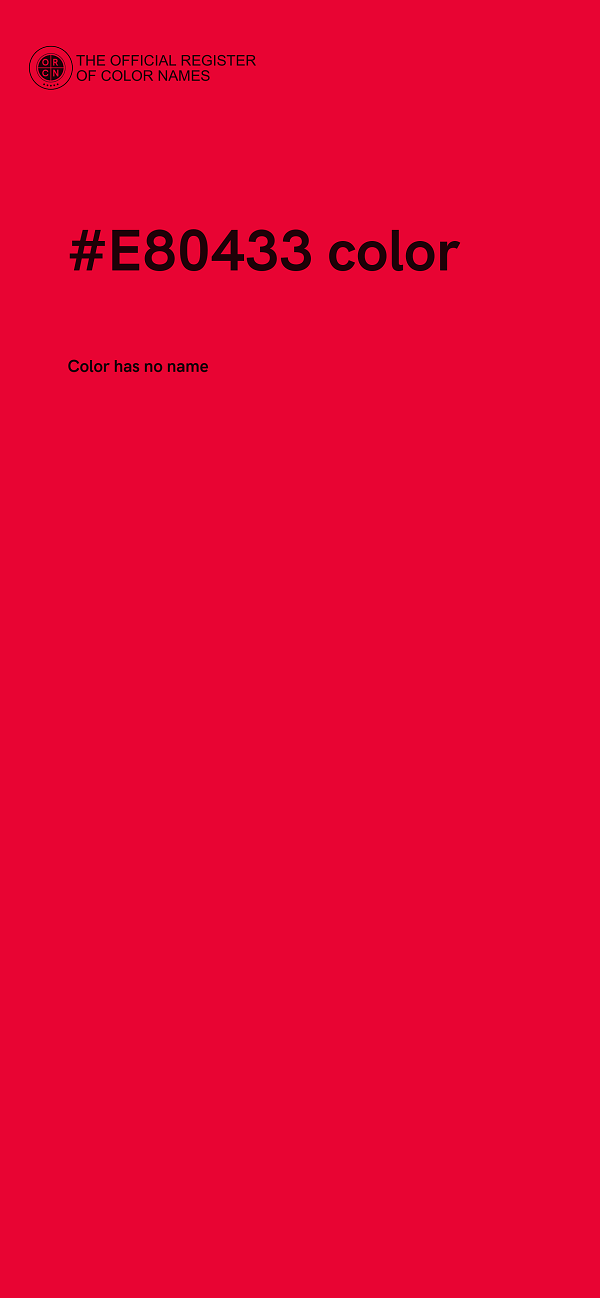 #E80433 color image