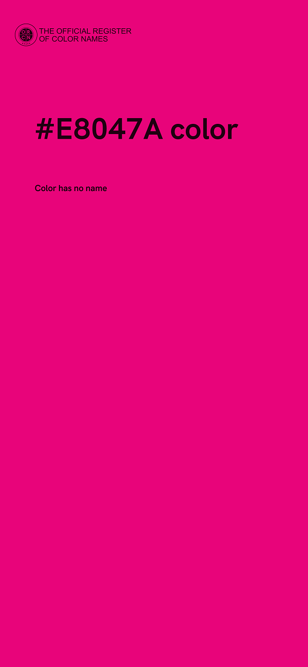 #E8047A color image